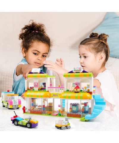 Friends Supermarket Building Kit Toy House for Girls 6-12 City Shopping Mall Creative Building Blocks Set for Kids (648 Piece...