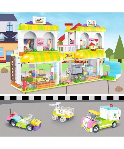 Friends Supermarket Building Kit Toy House for Girls 6-12 City Shopping Mall Creative Building Blocks Set for Kids (648 Piece...