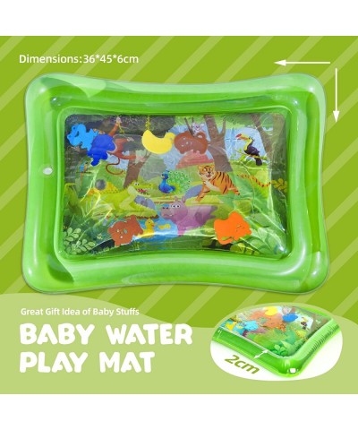 2pcs Inflatable Baby Crawling Toys Sets -Tummy Time Water Play Mat+Climbing Roller Games for 3 6 9 Months Newborn Girl & Boy ...