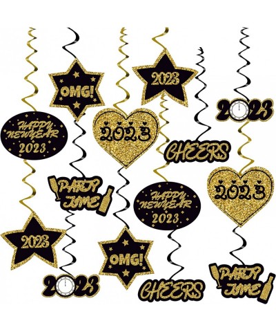 Happy New Year Hanging Swirls Decorations - Pack of 30 NO DIY | NYE Decorations 2023 | New Years Eve Party Supplies 2023 | Ha...