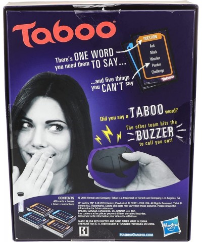 Taboo Game Fun Party Game for Adults and Teens Ages 13+ Family Game Night Includes Buzzer Game for 4 or More Players $27.60 B...