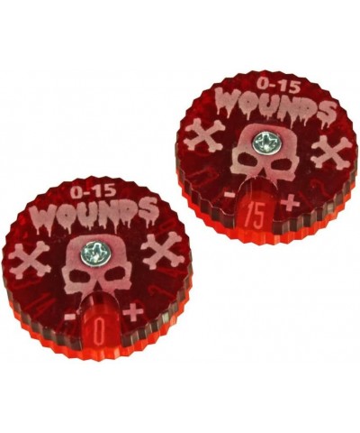 Wound Dials Numbered 0-15 Fluorescent Pink & Translucent Red (2) $15.56 Game Accessories