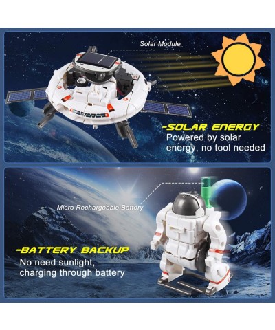 Solar Robot Kit for Kids Age 8-12 STEM Building Toys 6-in-1 Build Your Own Robot with Solar Panel & Battery Power Science Edu...