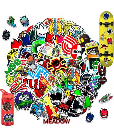 100Pcs Cool Stickers 100Pcs Skateboard Stickers Vinyl Waterproof Sticker for Water Bottle Phone Laptop Gifts for Teen Adults ...