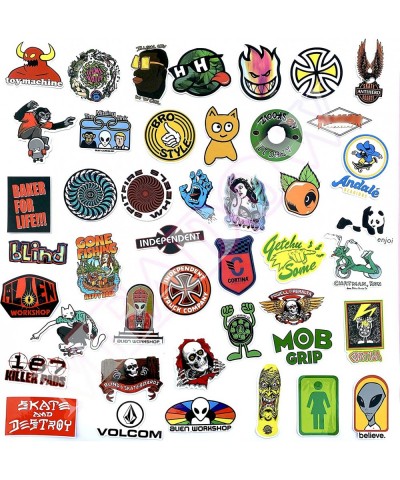 100Pcs Cool Stickers 100Pcs Skateboard Stickers Vinyl Waterproof Sticker for Water Bottle Phone Laptop Gifts for Teen Adults ...