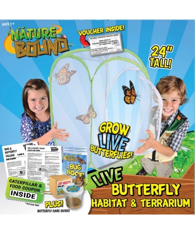 Toys Butterfly Garden Habitat & Terrarium 24 Inches Tall with Large Zipper and Discount Larvae Coupon Included in Kit Toy (NB...