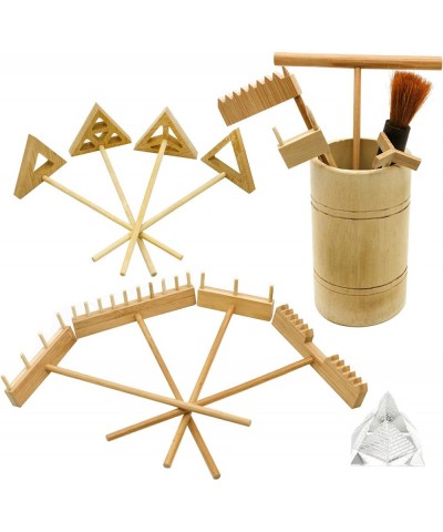 Zen Garden Rake Tool Kit - Miniature Tabletop Japanese Rock Sand Zen Garden Accessories Mini Bamboo Sand Stamp Rakes for Zen ...