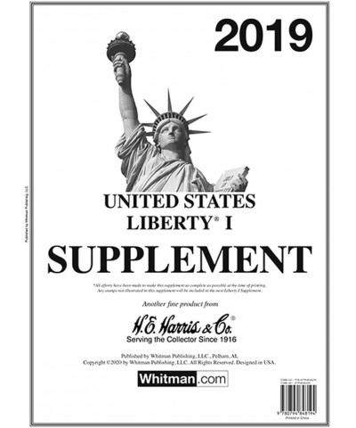 Whitman Publishing Company 2019 Harris United States Liberty 1 Supplement $23.22 Collectible Postage Stamps