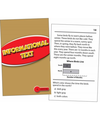 Reading Comprehension Practice Cards Informational Text Red Level (EP63437) Medium $22.18 Educational Flash Cards