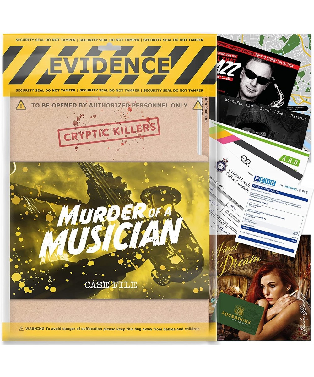 Unsolved Murder Mystery Game - Cold Case File Investigation - Detective Clues / Evidence - Solve The Crime - Individuals Date...