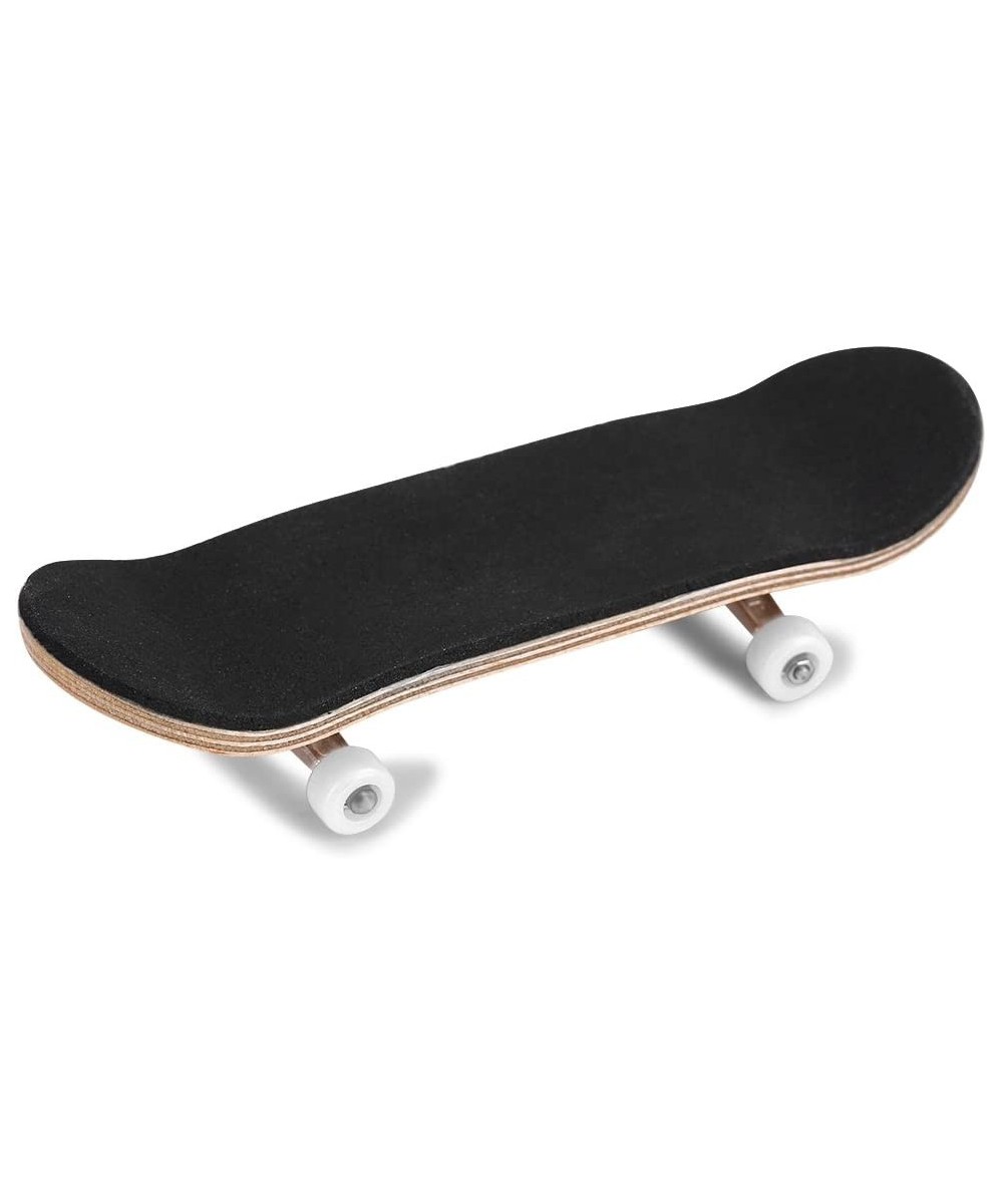 1Pc Maple Wooden Alloy Fingerboard Finger Skateboards Mini Fingerboard with Soft Pad Bearing Wheels and Box Reduce Pressure K...