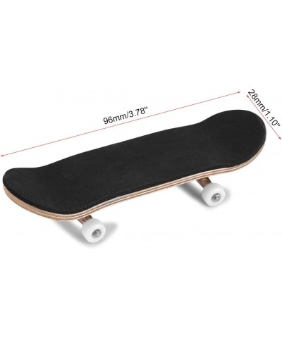 1Pc Maple Wooden Alloy Fingerboard Finger Skateboards Mini Fingerboard with Soft Pad Bearing Wheels and Box Reduce Pressure K...