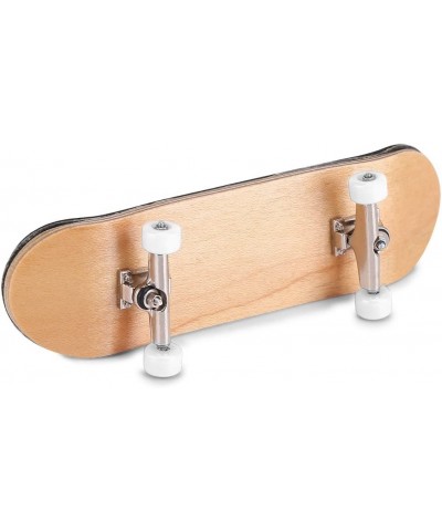 1Pc Maple Wooden Alloy Fingerboard Finger Skateboards Mini Fingerboard with Soft Pad Bearing Wheels and Box Reduce Pressure K...