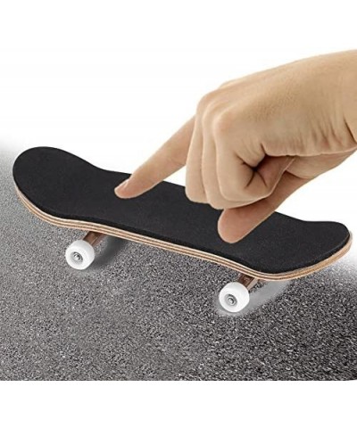 1Pc Maple Wooden Alloy Fingerboard Finger Skateboards Mini Fingerboard with Soft Pad Bearing Wheels and Box Reduce Pressure K...