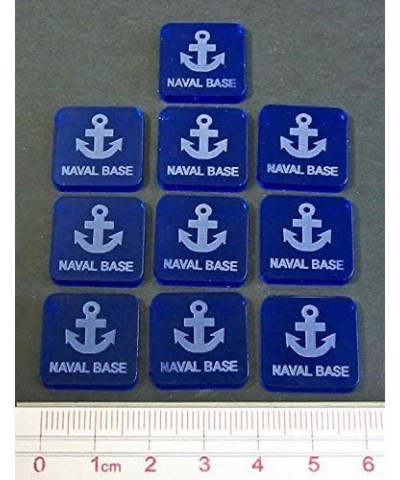 Naval Base Tokens Translucent Blue (10) $27.66 Game Accessories