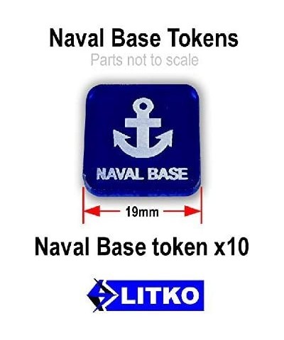 Naval Base Tokens Translucent Blue (10) $27.66 Game Accessories