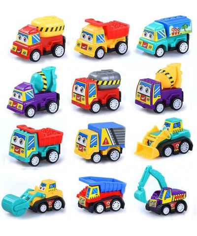 Pull Back Vehicles 12 Pack Assorted Construction Vehicles Toy Vehicles Truck Mini Car Toy For Kids Toddlers Boys Pull Back an...