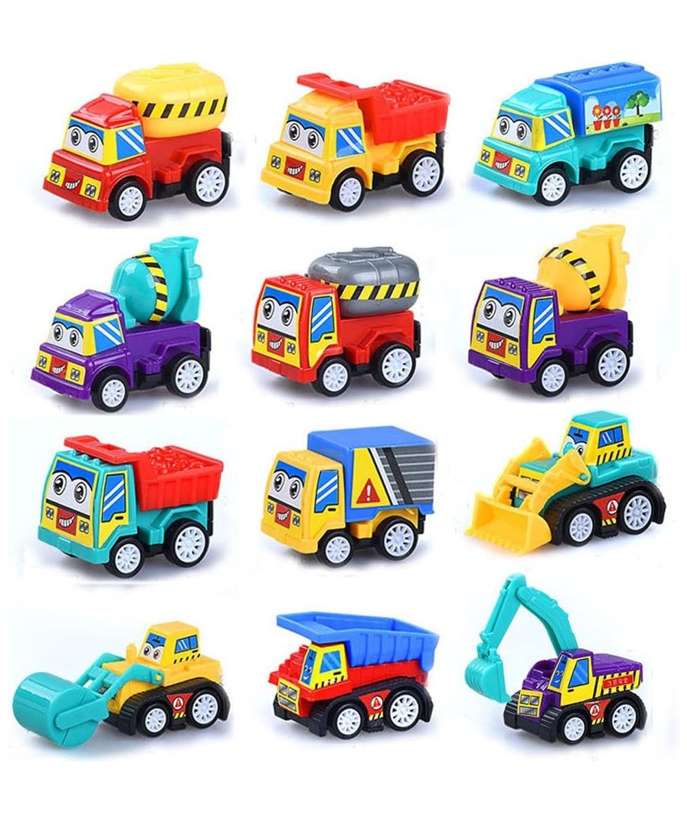 Pull Back Vehicles 12 Pack Assorted Construction Vehicles Toy Vehicles Truck Mini Car Toy For Kids Toddlers Boys Pull Back an...