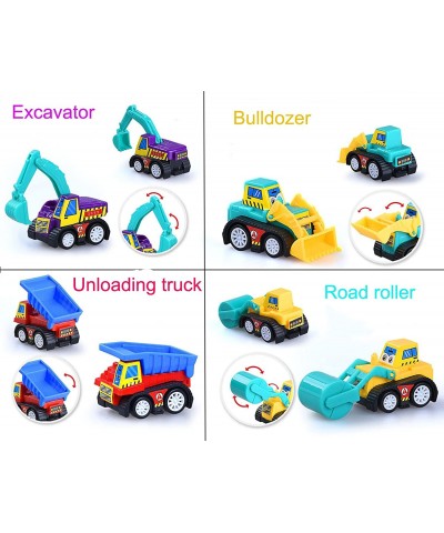 Pull Back Vehicles 12 Pack Assorted Construction Vehicles Toy Vehicles Truck Mini Car Toy For Kids Toddlers Boys Pull Back an...