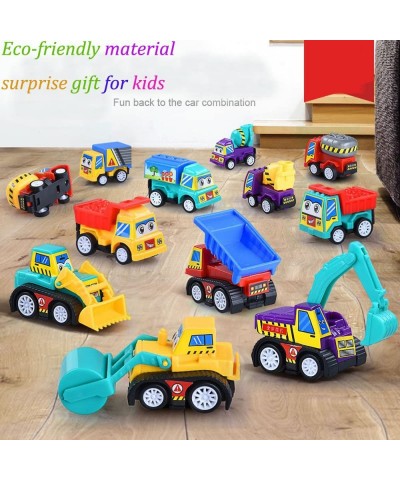 Pull Back Vehicles 12 Pack Assorted Construction Vehicles Toy Vehicles Truck Mini Car Toy For Kids Toddlers Boys Pull Back an...