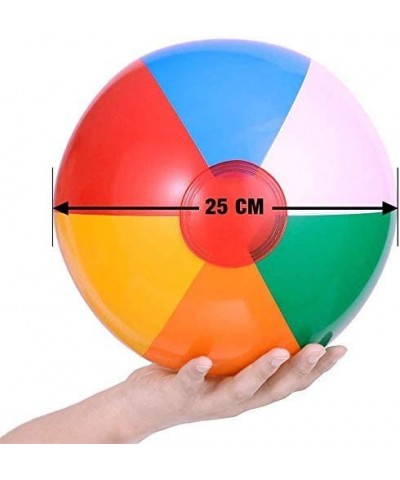 Inflatable Beach Balls (24 Pack) 10" Rainbow Beach Balls Pool Party Balls Bulk Beach Balls Toys for Pool Party Favors Summer ...