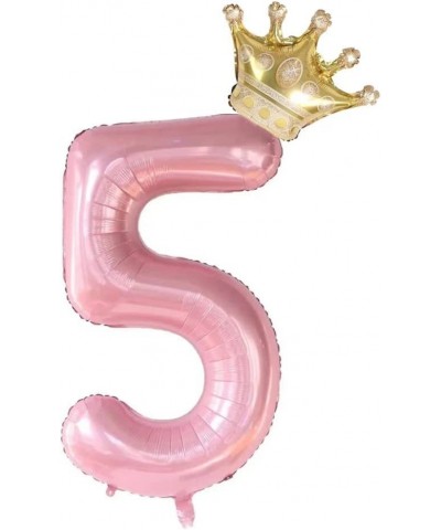 40Inch Pink Crown Number 5 Balloons Set 5th Birthday Balloons for Girls Childrens 5th Birthday Party Decorations. (5) $14.96 ...