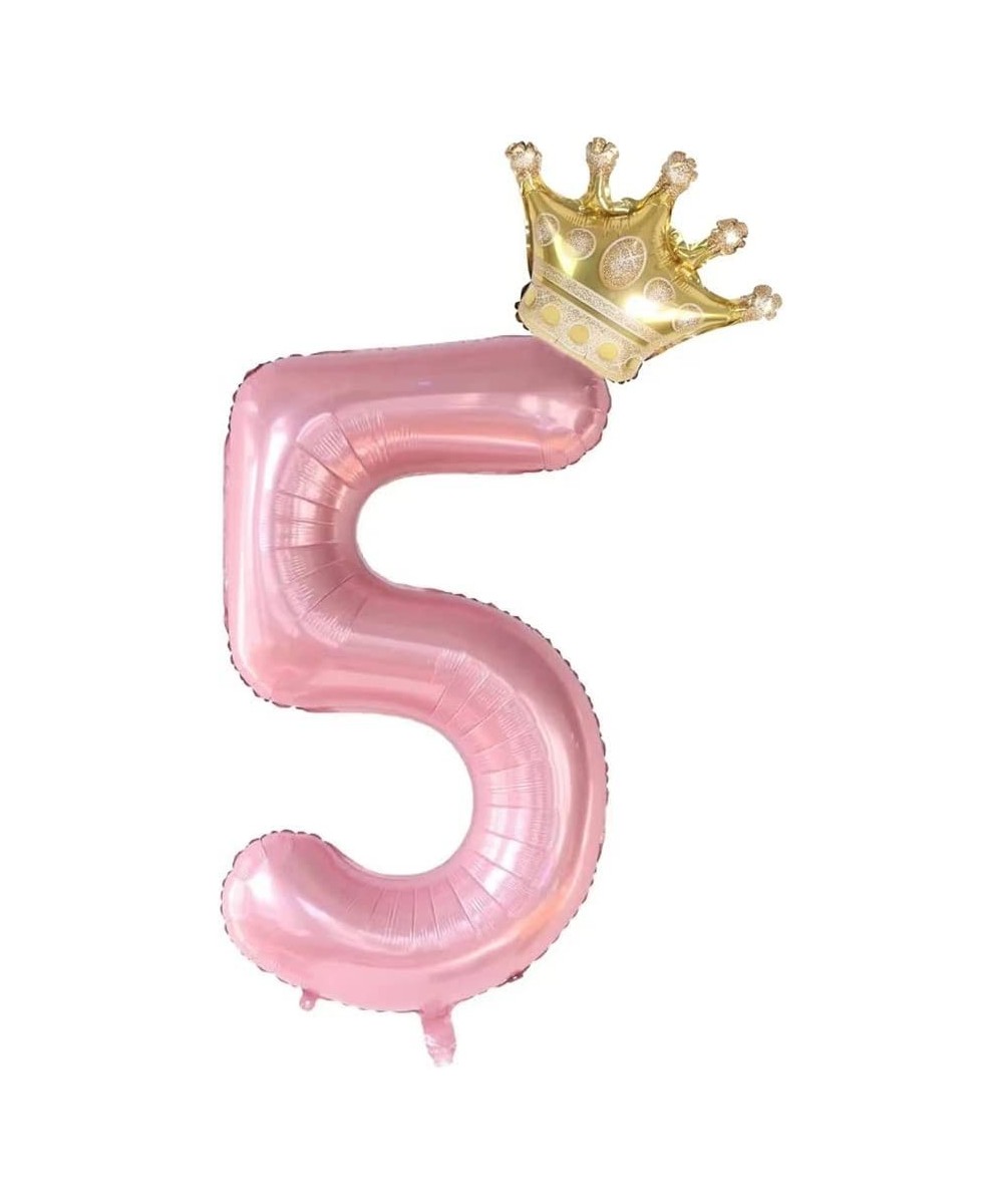 40Inch Pink Crown Number 5 Balloons Set 5th Birthday Balloons for Girls Childrens 5th Birthday Party Decorations. (5) $14.96 ...