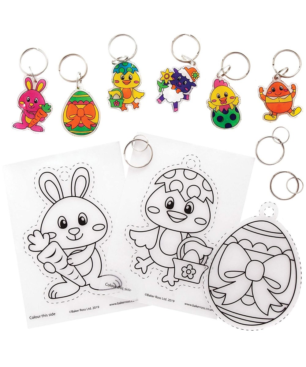 AT527 Easter Super Shrink Keyring Kits - Pack of 8 Craft Set for Kids $17.39 Kids' Drawing & Writing Boards