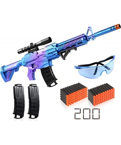 Automatic Machine Toy Gun for Boys 8-12 Years Old Electric Toy Foam Blasters & Guns with 200 Bullets 2 Clips 1 Goggles Foam D...