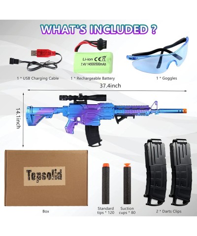 Automatic Machine Toy Gun for Boys 8-12 Years Old Electric Toy Foam Blasters & Guns with 200 Bullets 2 Clips 1 Goggles Foam D...