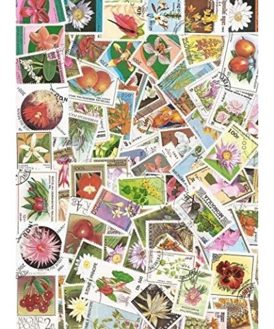 Flowers - Colorful Collection of 200 Different Stamps $16.85 Collectible Postage Stamps