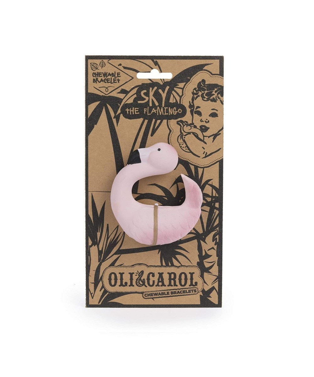 Oli & Carol Sky The Flamingo Chewable Bracelet Teether Baby and Toddler Teether $32.69 Baby Teether Toys