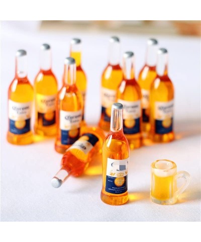 Dollhouse Accessories 1:12 Dollhouse Miniature 5 Pcs Beer Bottle Mini Food Play Toy $15.01 Dollhouse Accessories