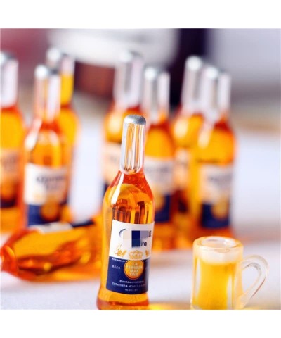 Dollhouse Accessories 1:12 Dollhouse Miniature 5 Pcs Beer Bottle Mini Food Play Toy $15.01 Dollhouse Accessories