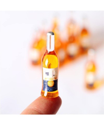 Dollhouse Accessories 1:12 Dollhouse Miniature 5 Pcs Beer Bottle Mini Food Play Toy $15.01 Dollhouse Accessories