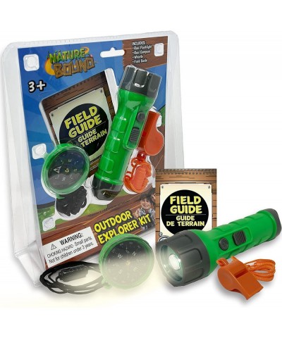 Outdoor Explorer Kit with Flashlight Compass Whistle and Field Guide Gift for Boys and Girls for Hiking Camping and Exploring...