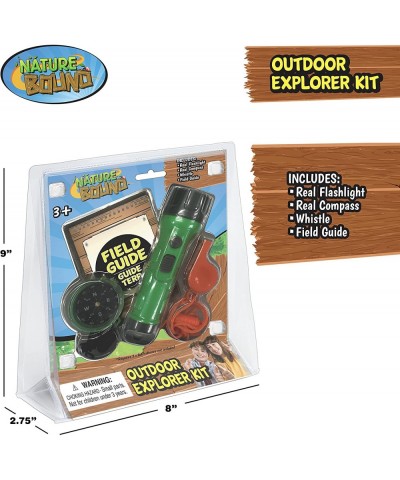 Outdoor Explorer Kit with Flashlight Compass Whistle and Field Guide Gift for Boys and Girls for Hiking Camping and Exploring...