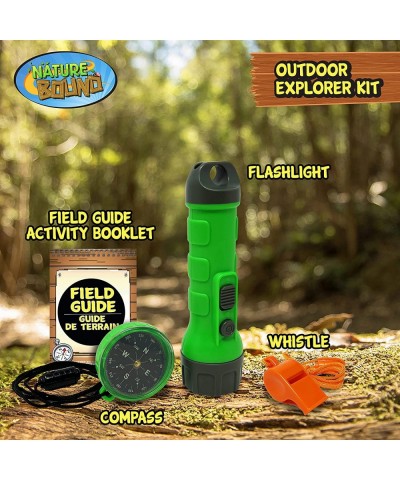 Outdoor Explorer Kit with Flashlight Compass Whistle and Field Guide Gift for Boys and Girls for Hiking Camping and Exploring...