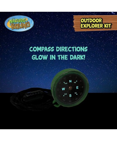 Outdoor Explorer Kit with Flashlight Compass Whistle and Field Guide Gift for Boys and Girls for Hiking Camping and Exploring...