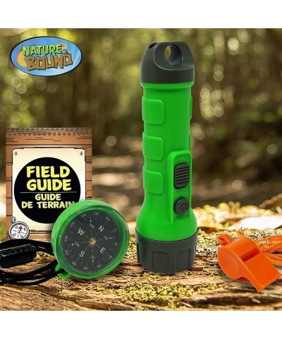 Outdoor Explorer Kit with Flashlight Compass Whistle and Field Guide Gift for Boys and Girls for Hiking Camping and Exploring...