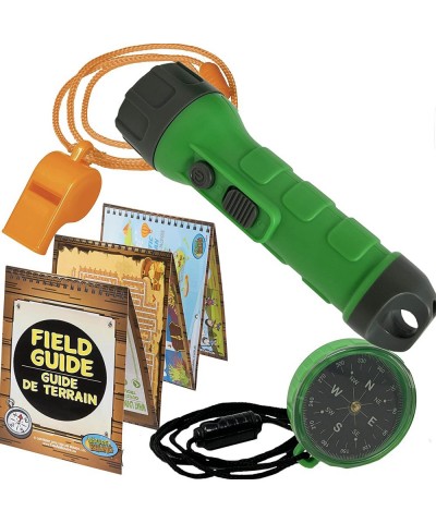 Outdoor Explorer Kit with Flashlight Compass Whistle and Field Guide Gift for Boys and Girls for Hiking Camping and Exploring...