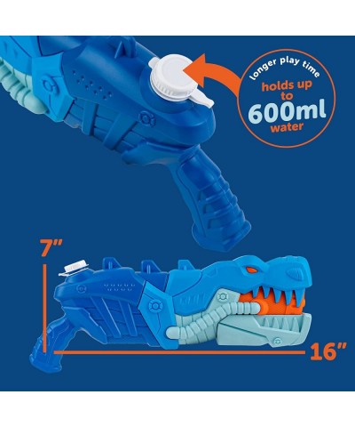 2 Pack Dinosaur Water Blaster Guns for Kids Adults – Dino Squirt Soaker Gun 600CC High Capacity & Over 27-Feet Shooting Range...