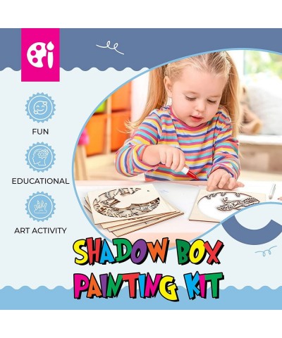 Paint Your Own Animal Shadow Box Kit - Sea Turtle - DIY Kids Wooden Arts and Crafts - Painting Kits for Kids Ages 6 and Up - ...