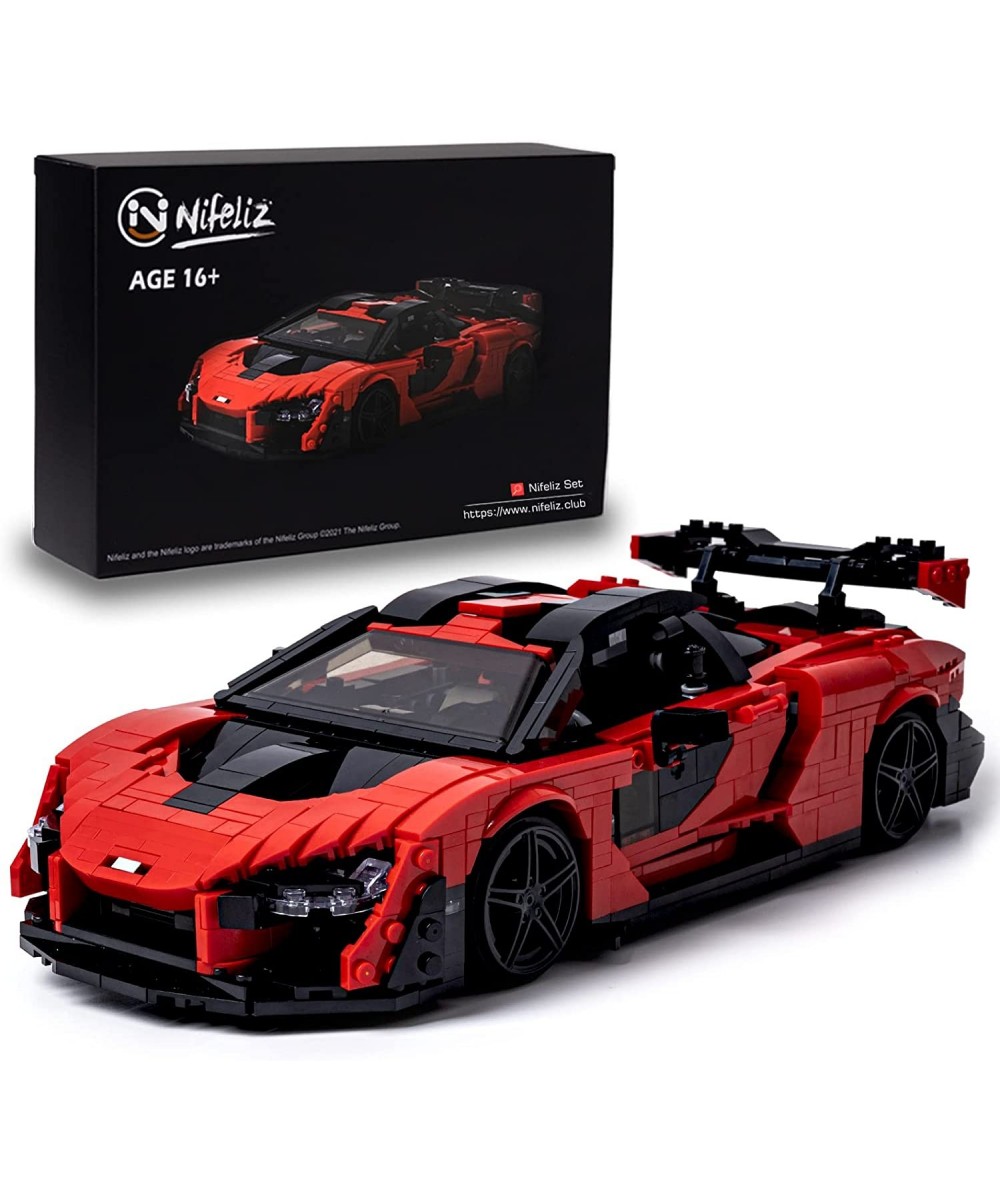 Super car Sanna MOC Building Blocks and Construction Toy Adult Collectible Model Cars Set to Build 1:12 Scale Sports Car Mode...