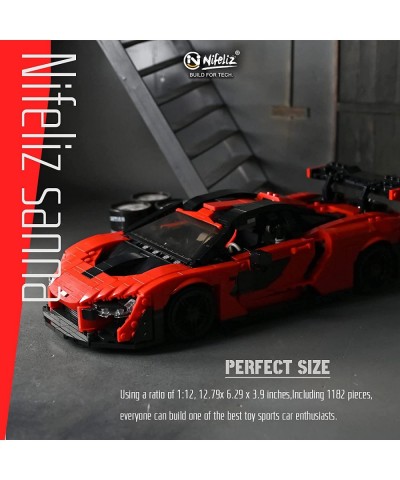 Super car Sanna MOC Building Blocks and Construction Toy Adult Collectible Model Cars Set to Build 1:12 Scale Sports Car Mode...