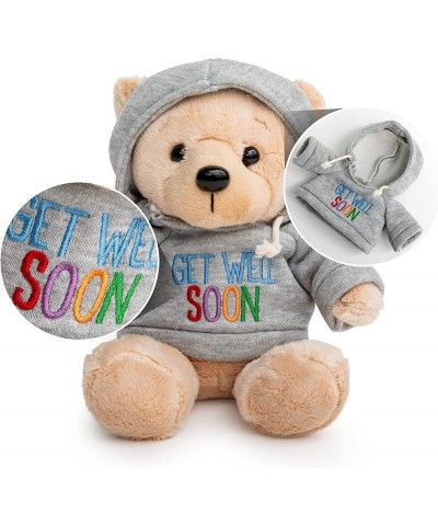 Tonsillectomy Gift Get Well Soon Teddy Bear with a Blue Gray Hoodie with Good-Bye Tonsils Book Gift Set $50.08 Stuffed Animal...