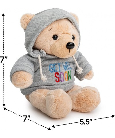 Tonsillectomy Gift Get Well Soon Teddy Bear with a Blue Gray Hoodie with Good-Bye Tonsils Book Gift Set $50.08 Stuffed Animal...