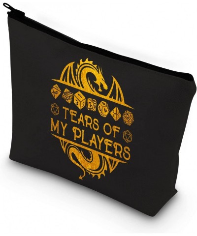 Tears Of My Players Funny RPG Gamer Cosmetic Bag d20 Dice Gift (tears of players bl) $24.93 Game Accessories