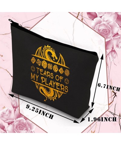 Tears Of My Players Funny RPG Gamer Cosmetic Bag d20 Dice Gift (tears of players bl) $24.93 Game Accessories