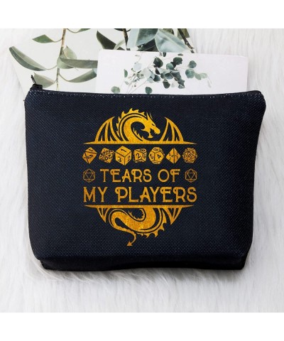 Tears Of My Players Funny RPG Gamer Cosmetic Bag d20 Dice Gift (tears of players bl) $24.93 Game Accessories